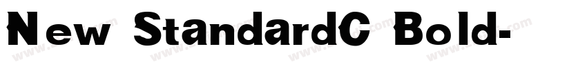 New StandardC Bold字体转换